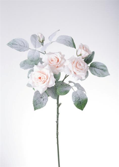 Tralcio Rosa Innevata - - Articoli Natale - Decor & Flowers